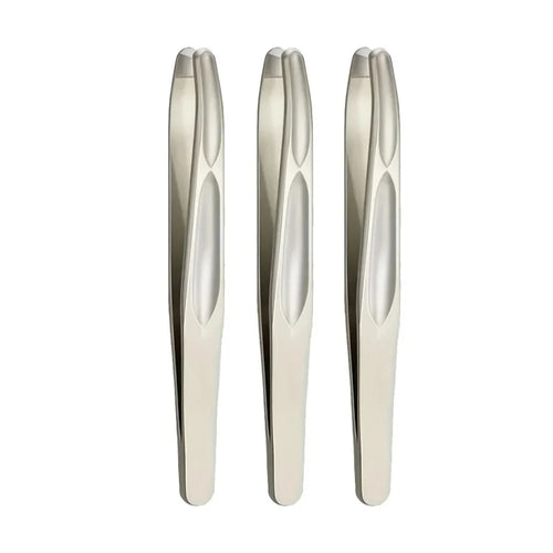 Premium Round Head Tweezers Precision Clips Eyebrow Grooming Facial