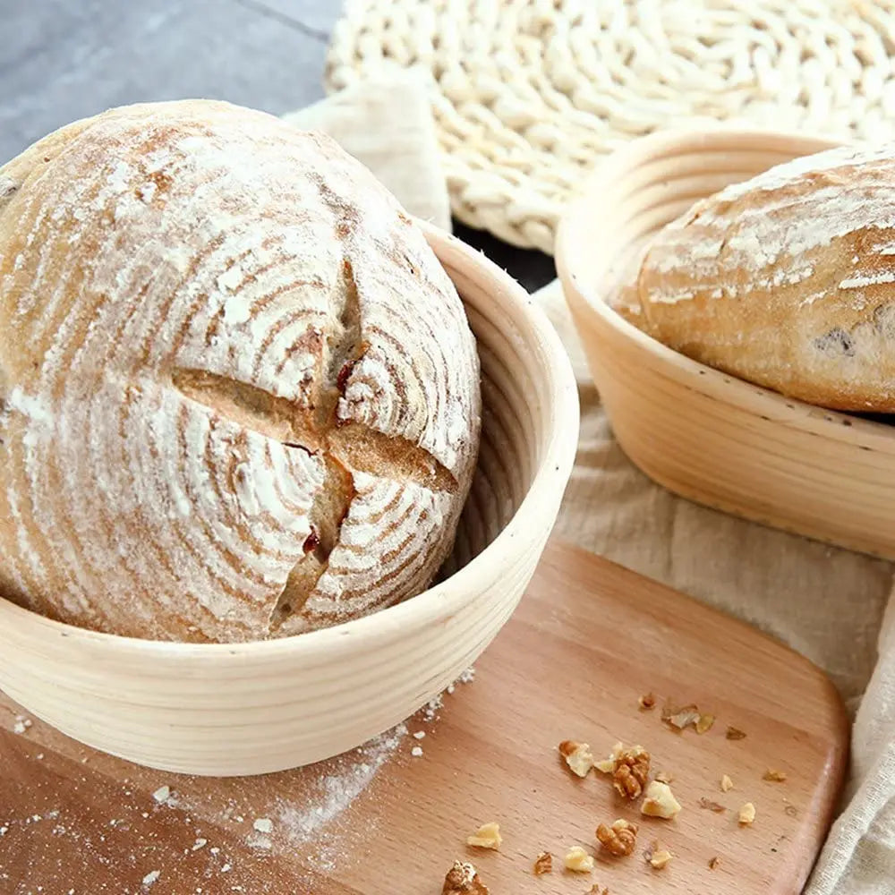 Handmade Rattan Bread Proofing Basket Natural Fermentation Sourdough