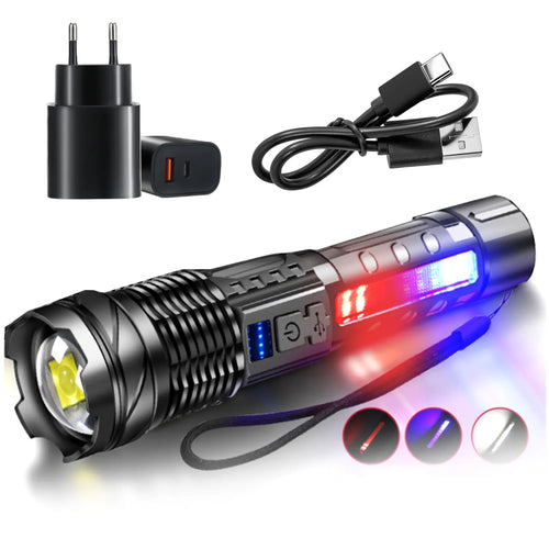High Powerful LED Flashlights Long Range 150M Super Bright Torch Light