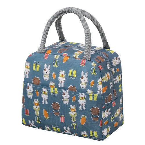 Cartoon Lunch Bag Portable Insulated Thermal Heat Children's Bento Bag