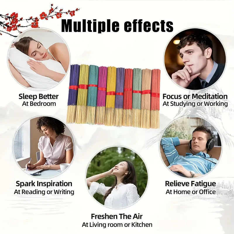 7 Sets of 140 Incense Sticks, Available in Four Seasonal Sets