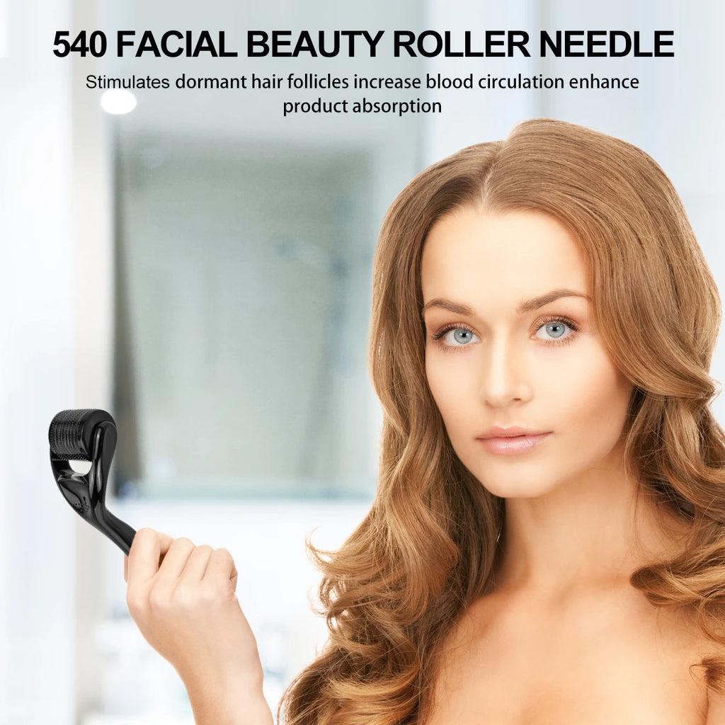 Micro Needle 540 Face Derma Roller For Hair Growth Professional