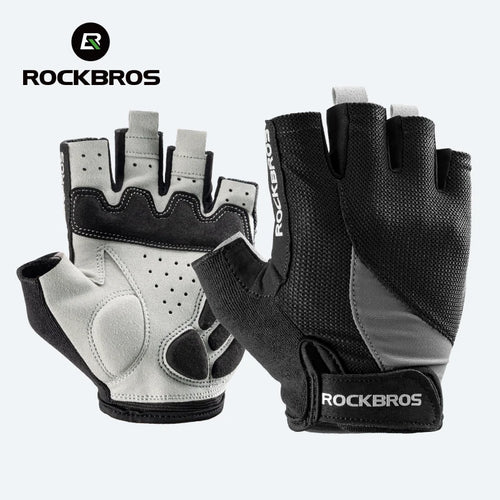 ROCKBROS Half Finger Bike Gloves MTB Road Spring Summer Breathable
