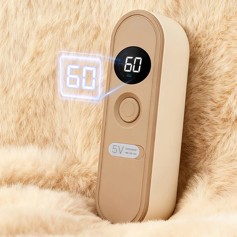 Split Style Hand warmer with Magnetic Suction and LCD Display for