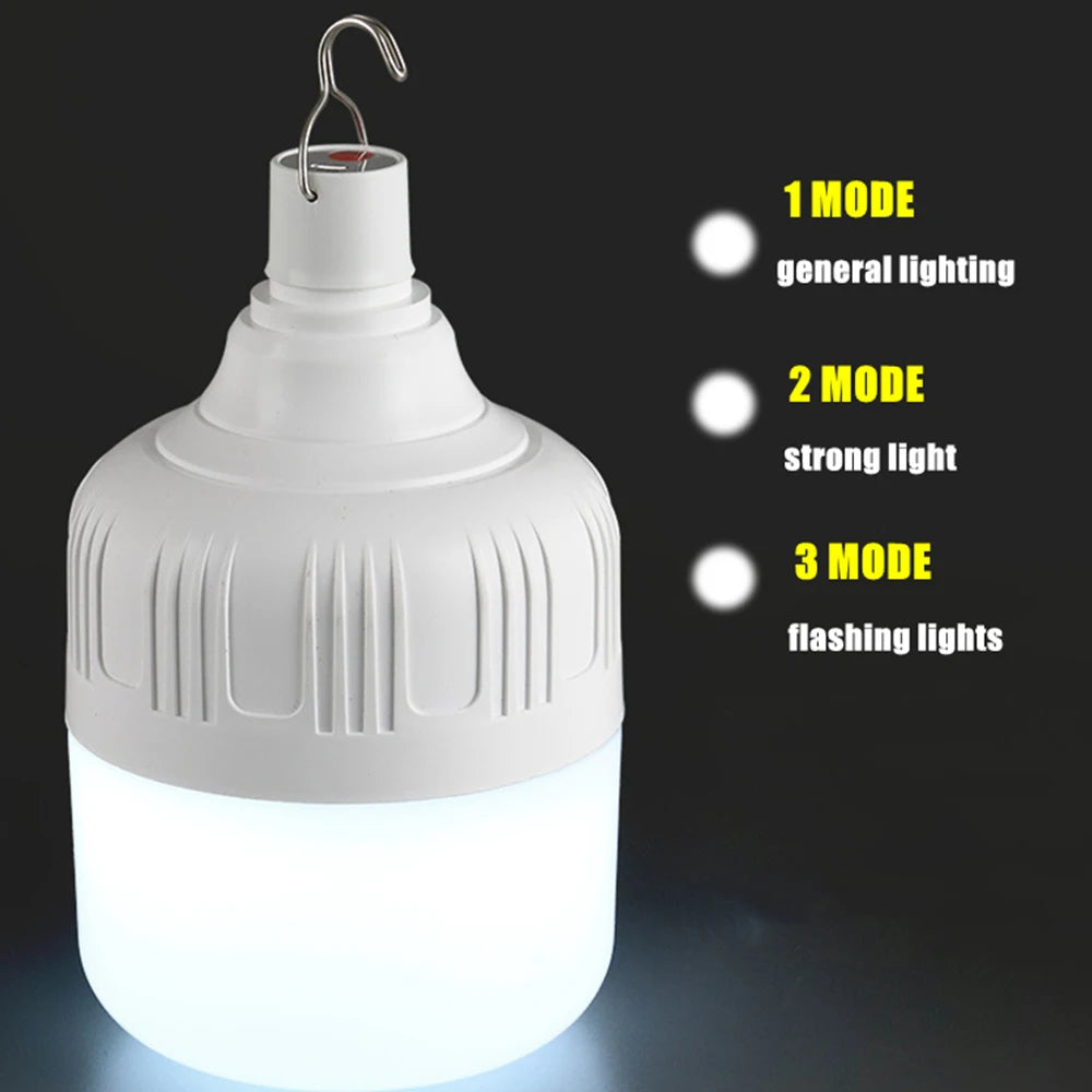 Portable Outdoor BBQ Camping Lights USB Rechargeable Lamp LED