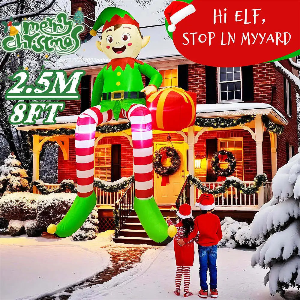 Christmas Inflatable Climbing Window Santa Claus/Sitting Elf Model