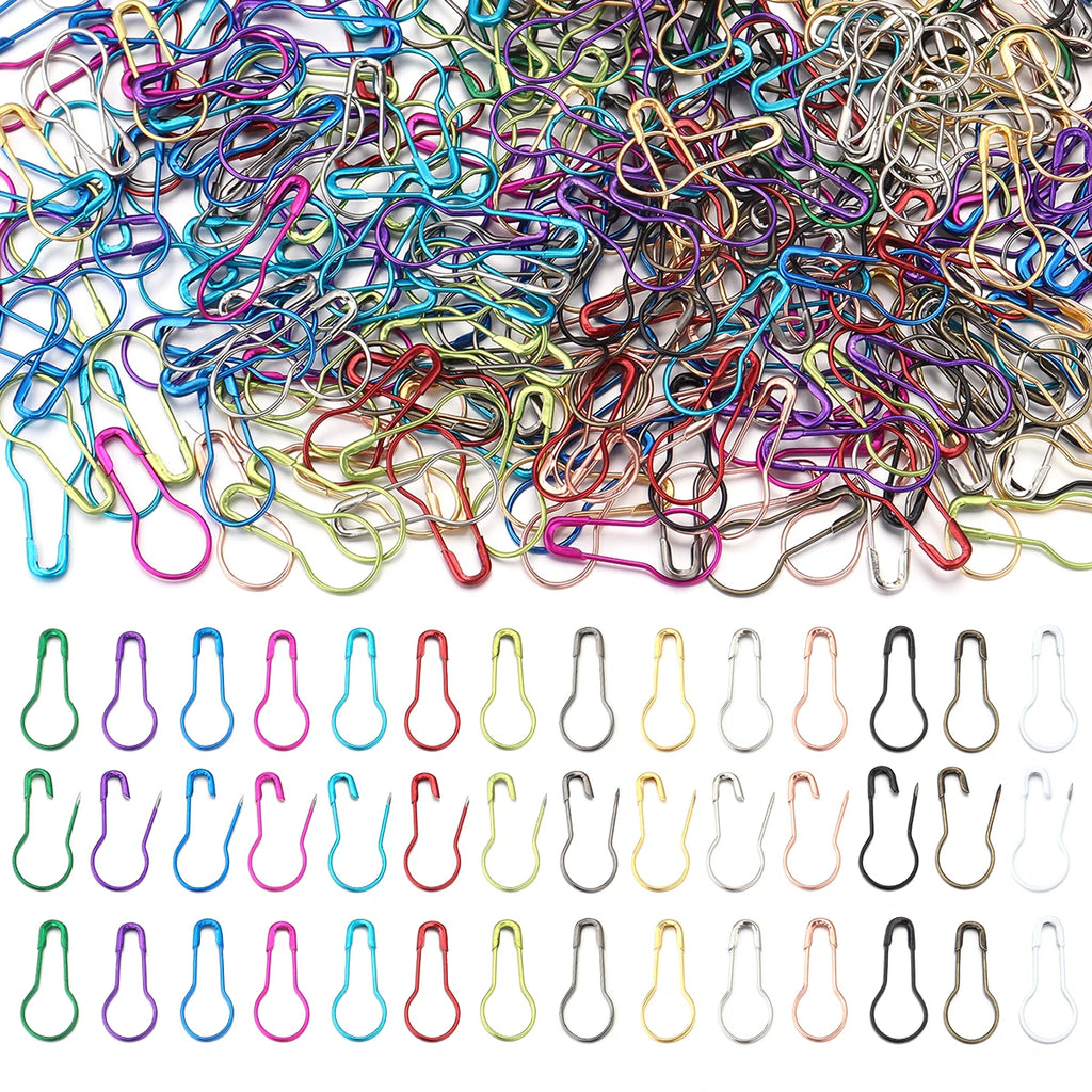 200Pcs/Lot Metal Pins Crochet Accessories Gourd Safety Pin Locking