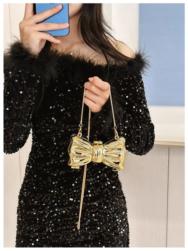 Golden Evening Bag Purses and Handbags Luxury Designer Shoulder Bags