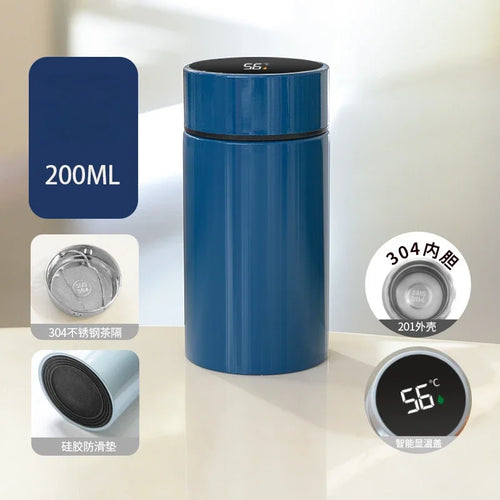 200ML Smart Thermos Water Bottle Intelligent Temperature Display