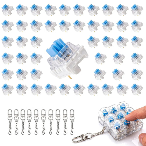 50 Pcs 3-Pin MX Style Mechanical Keyboard Switches Clicky Keyboard