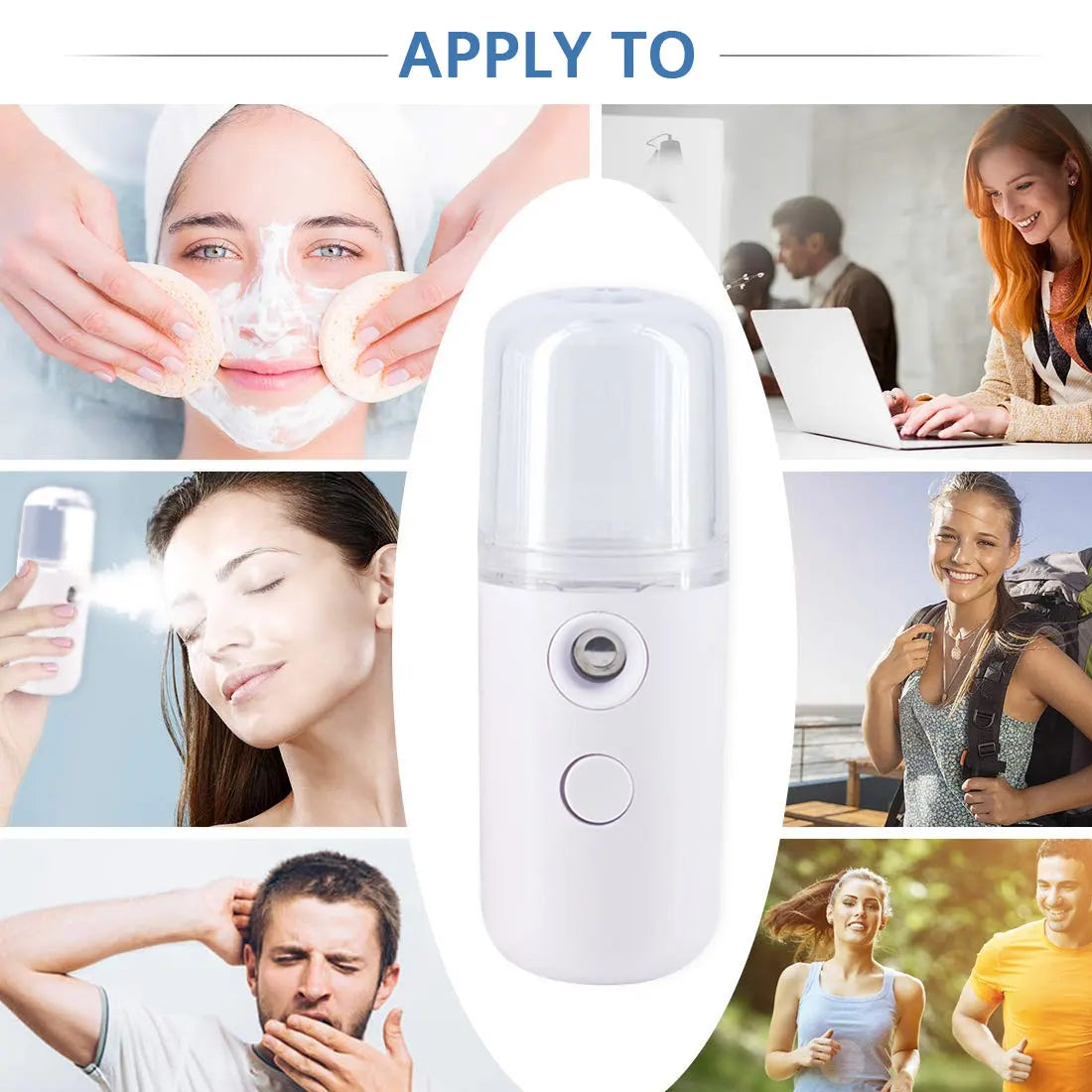 30ML Mini Facial Steamer Facial Sprayer USB Nebulizer Humidifier