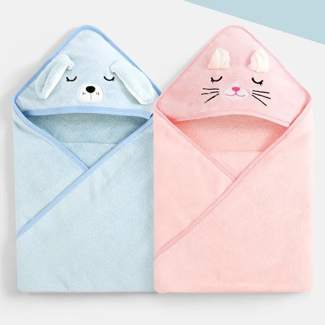 PANGDUBE Cartoon Animal Baby Hooded Towel Soft Newborn Bathrobe Warm