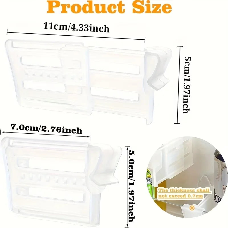 6/12pcs Refrigerator Storage Divider Side Door Storage Partition