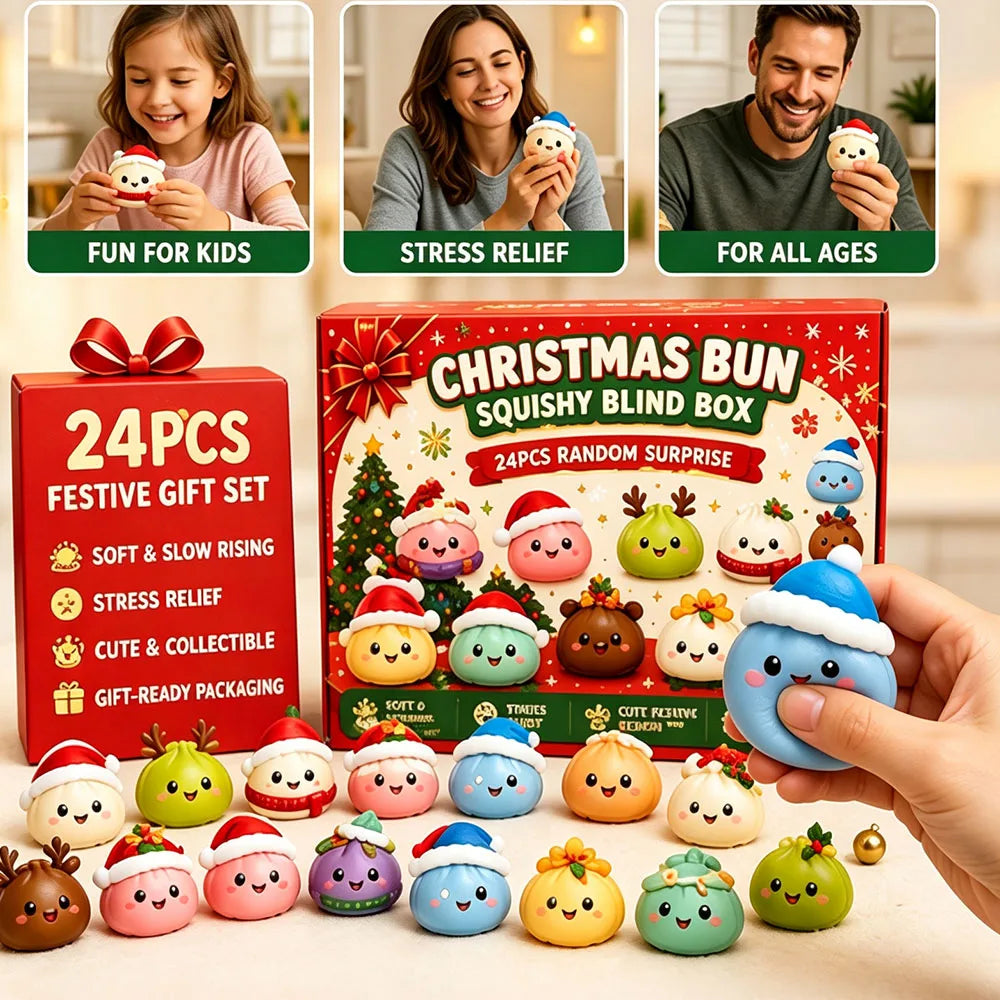 Christmas Squishy Advent Calendar 24 Day Countdown Surprise Box