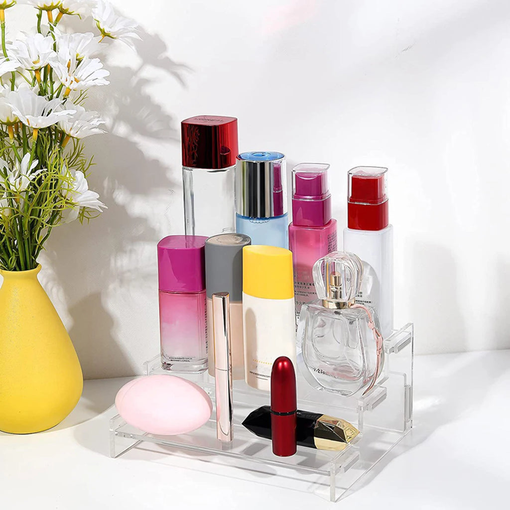 3 Tier Acrylic Display Stand Durable Display Rack For Cupcake Perfume