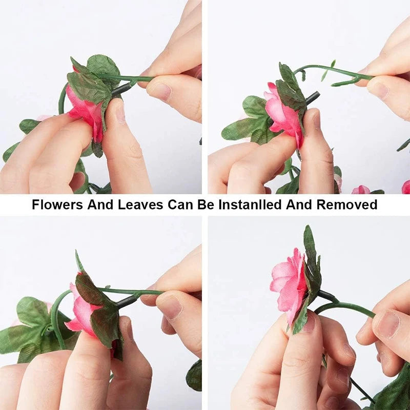 250CM Artificial Rose Flowers for Wedding Home Room Decoration Autumn