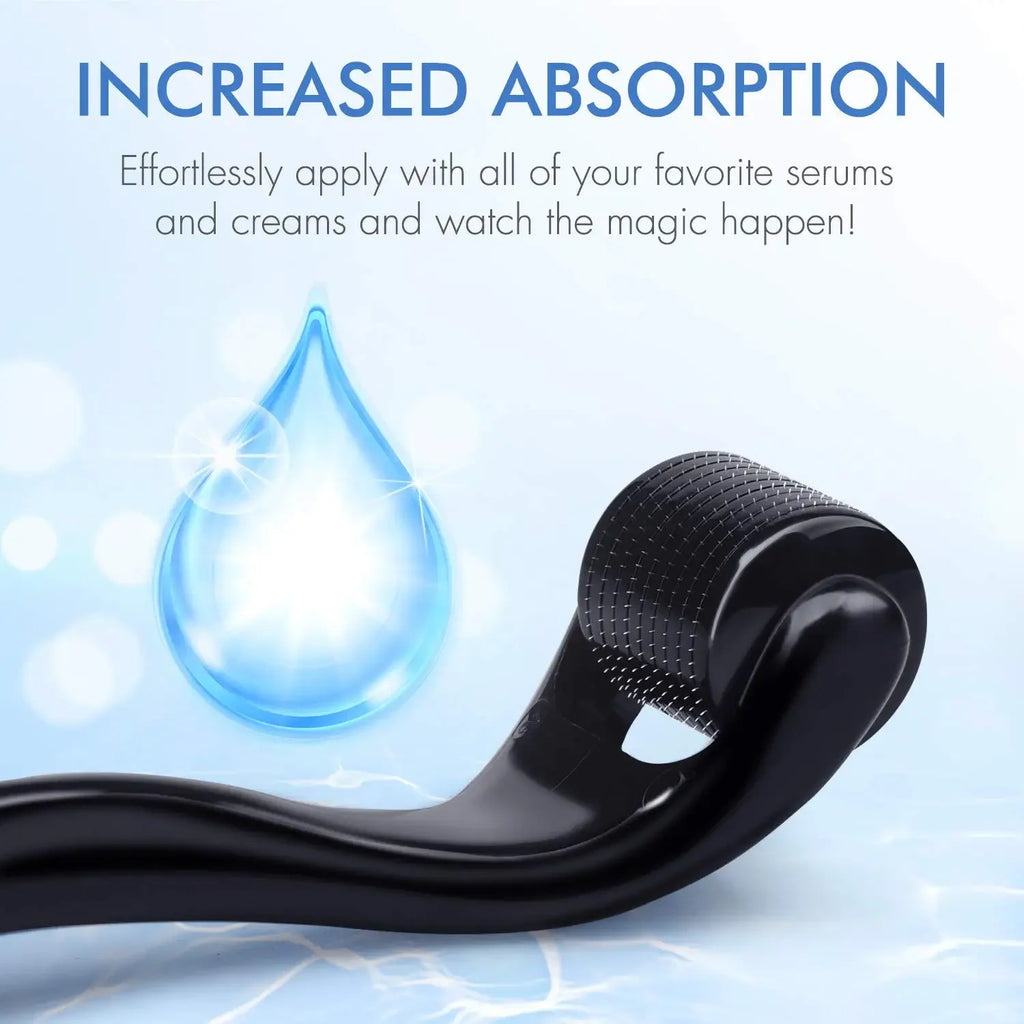 Derma Roller for Facial Body Hair Growth,540 Needles, Micro Face Roll