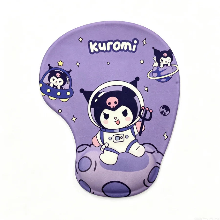 Ergonomic Wrist Rest Mouse Pad Cute Cartoon Silicone Cushion Non Slip