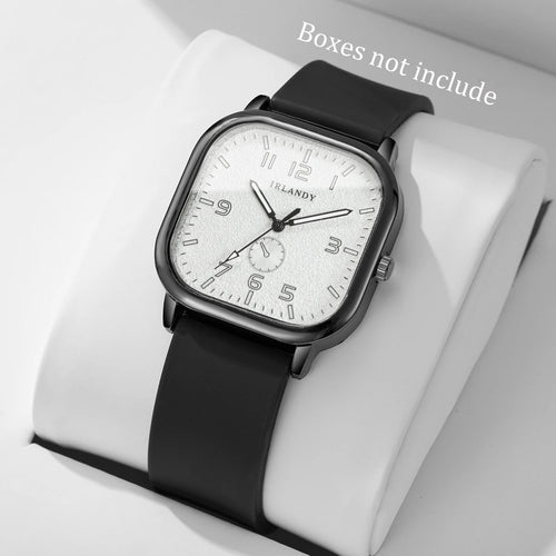 Fashion Square Women's Watch Casual Silicone Strap Quartz Watches