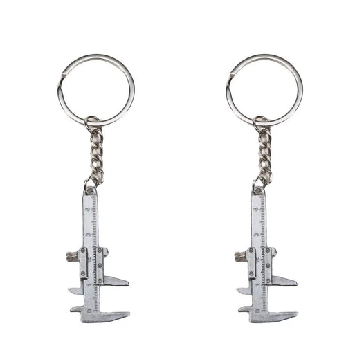 Fashion Creative Vernier Caliper Keychain For Man Woman Jewelry