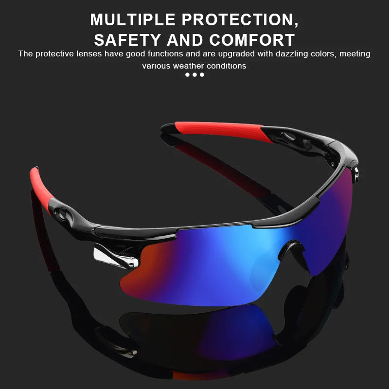 RIDERACE Sports Men Sunglasses Road Bicycle Glasses Mountain Cycling