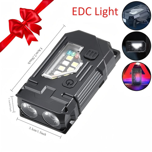 Multifunctional Keychain Flashlight USB Rechargeable Mini Flashlight