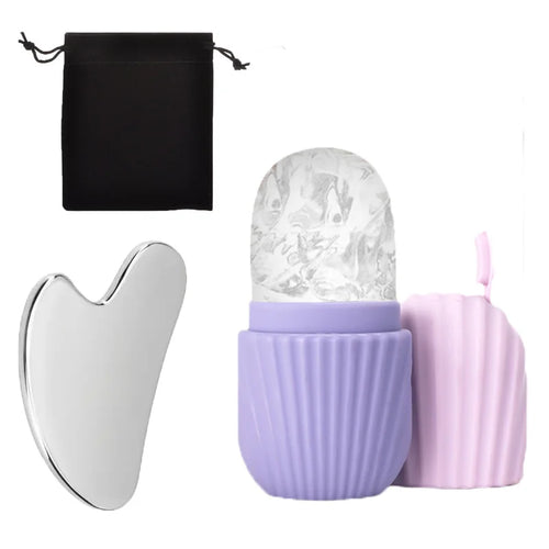 1/3Pcs Facial Cleansing Tool,Heart-Shaped Scraping Tool, Ice Facial