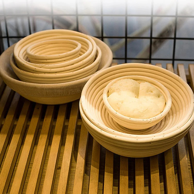 Handmade Rattan Bread Proofing Basket Natural Fermentation Sourdough