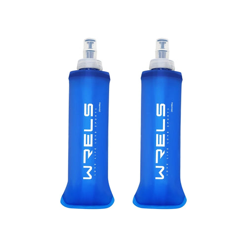 WRELS Folding Water Bottle TPU BPA-Free Collapsible Soft Flask Outdoor