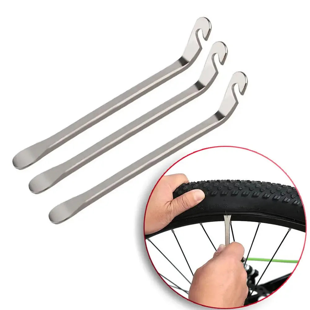 3PCS Bicycle Tyre Lever Tube Repair Service Carbon Steel Heat