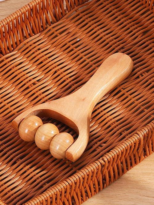 Wooden Roller Massager Therapy Body Massager Face Shoulder Neck Hand