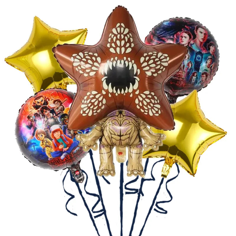 Cartoon Strange Story Foil Balloons Carnivorous Flower Festival