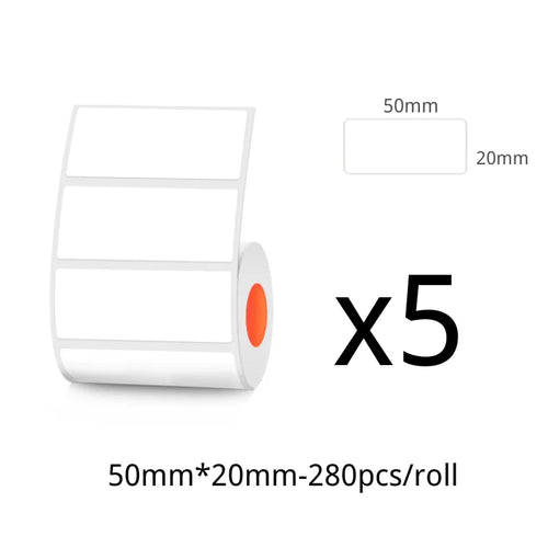 50mm Width Thermal Label Sticker White Self-Adhesive Label Paper