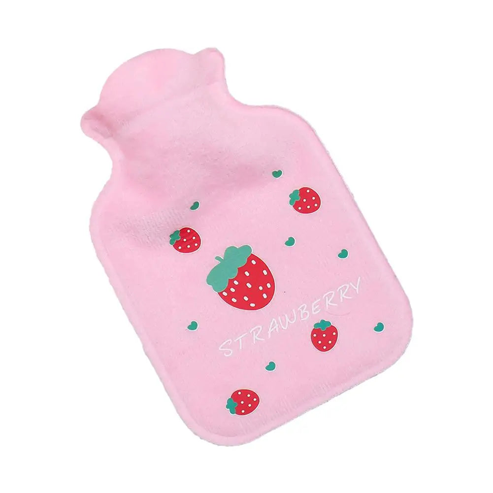 Strawberries Hand Warmer Hot Water Bag Heat Warm Plush Bottle Hot Warm