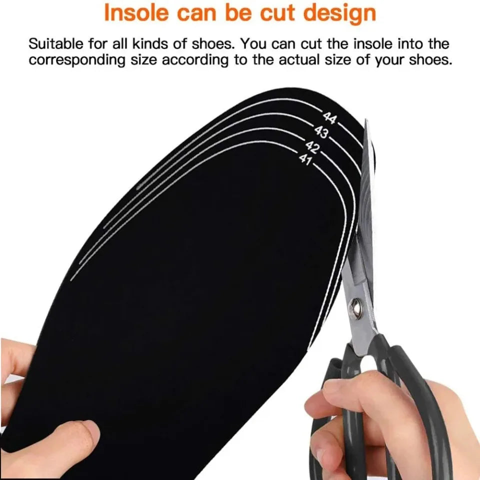 USB Rechargeable Heated Insoles for Winter Customizable Electric Shoe