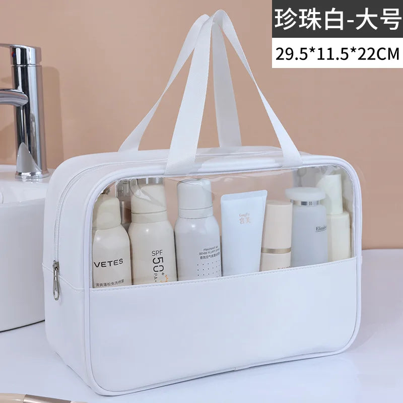 Portable Travel cosmetic bag Women Transparent Makeup Bag