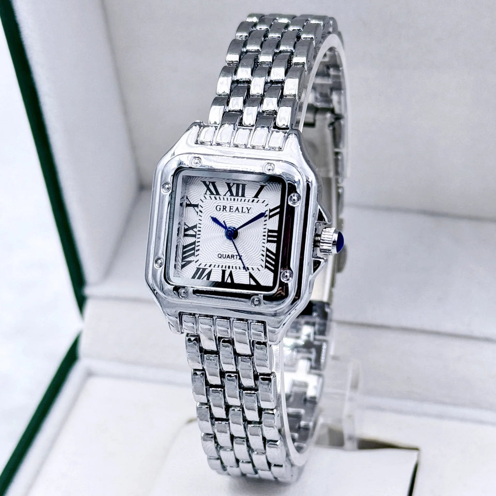 Women Watch Light Luxury Brand Business Gold Stainless Steel