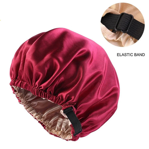 Satin Hair Cap For Sleeping Invisible Flat Imitation Silk Round