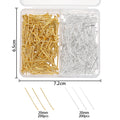 400pcs/Box 20mm Flat/Eyes/Ball Head Pins Needles Headpins Connector