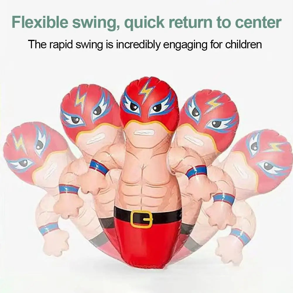 Inflatable Standing Punch Bag Toy Parent Child Toys Tumbler Boxing
