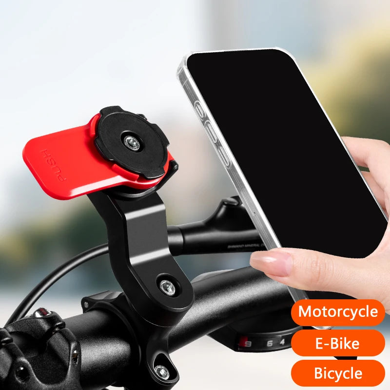 Motorcycle Rearview Mirror Phone Holder with Shock Absorber Universal