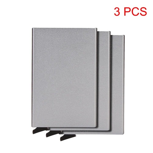 Rfid Metal Credit Card Holder Luxury Men Minimalist Wallet Cardholder