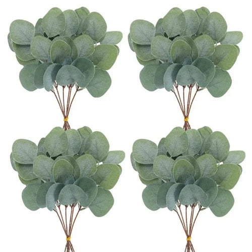 Eucalyptus Leaf Stems Green Artificial Plants