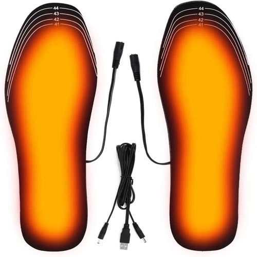 USB Rechargeable Heated Insoles for Winter Customizable Electric Shoe