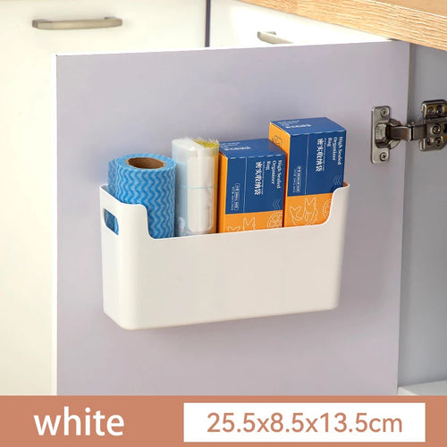 Non Perforated Cling Film Rack Inside Cabinet Wall Shelf Shelves Spice