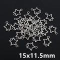 100pcs Small Star Charms Pendant Antique Silver Color Alloy Metal DIY