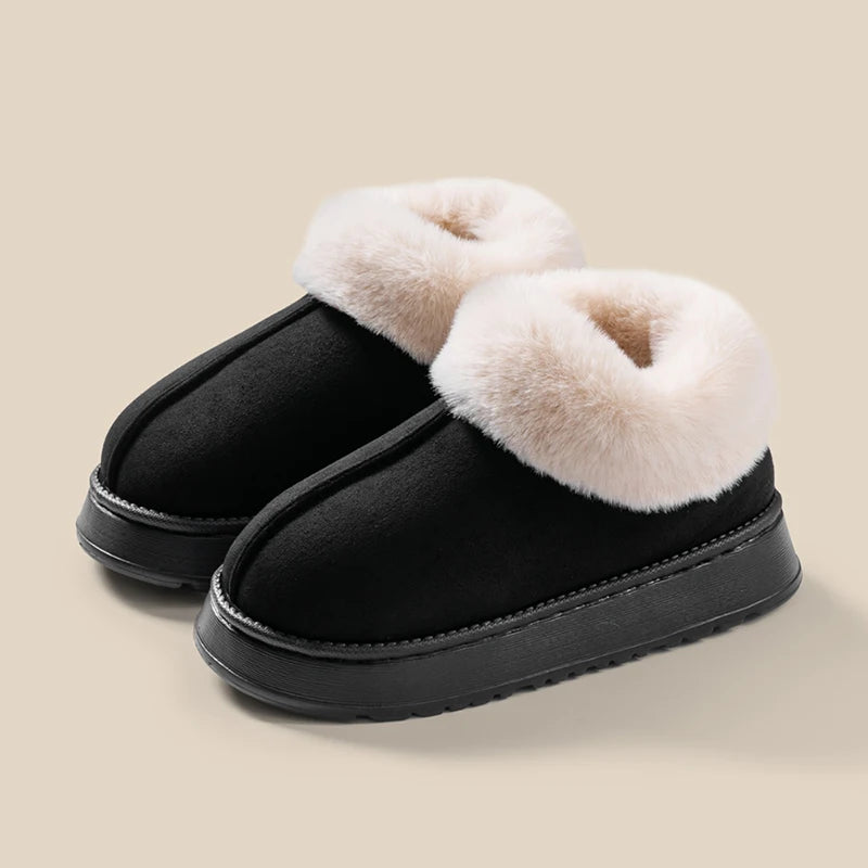 Men's Winter Slip-On Slippers Thick Memory Foam Sole, Ultra-Soft