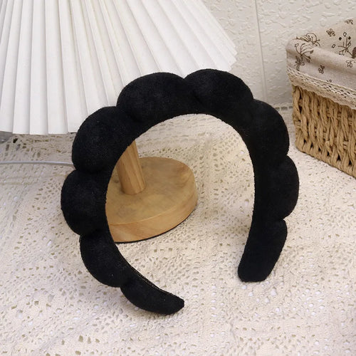 Fashion Microfiber Washing Wristbands Scrunchies Puffy Headband Spa