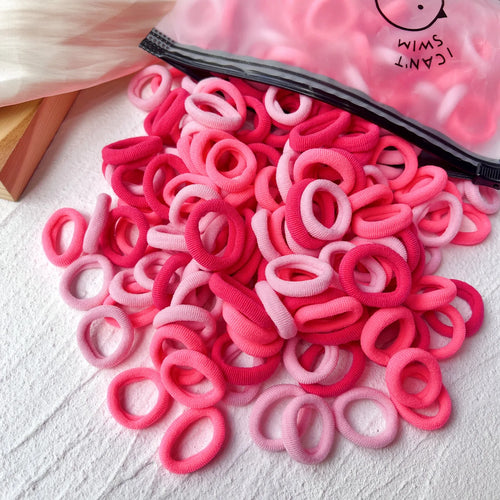 50PCS/Set Women Girls Basic Hair Bands  Simple Solid Colors Elastic