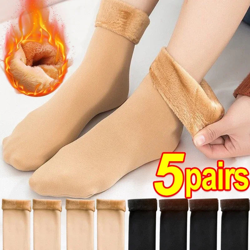 Women Winter Thicken Warm Short Socks Thermal Cashmere